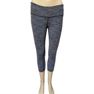 Lululemon Women's High Waist Leggings Capri Workout Yoga Fitness Gray Size 8